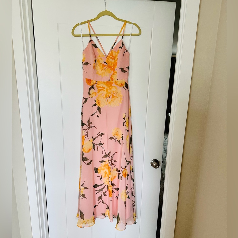 Lulu’s Floral Chiffon Dress